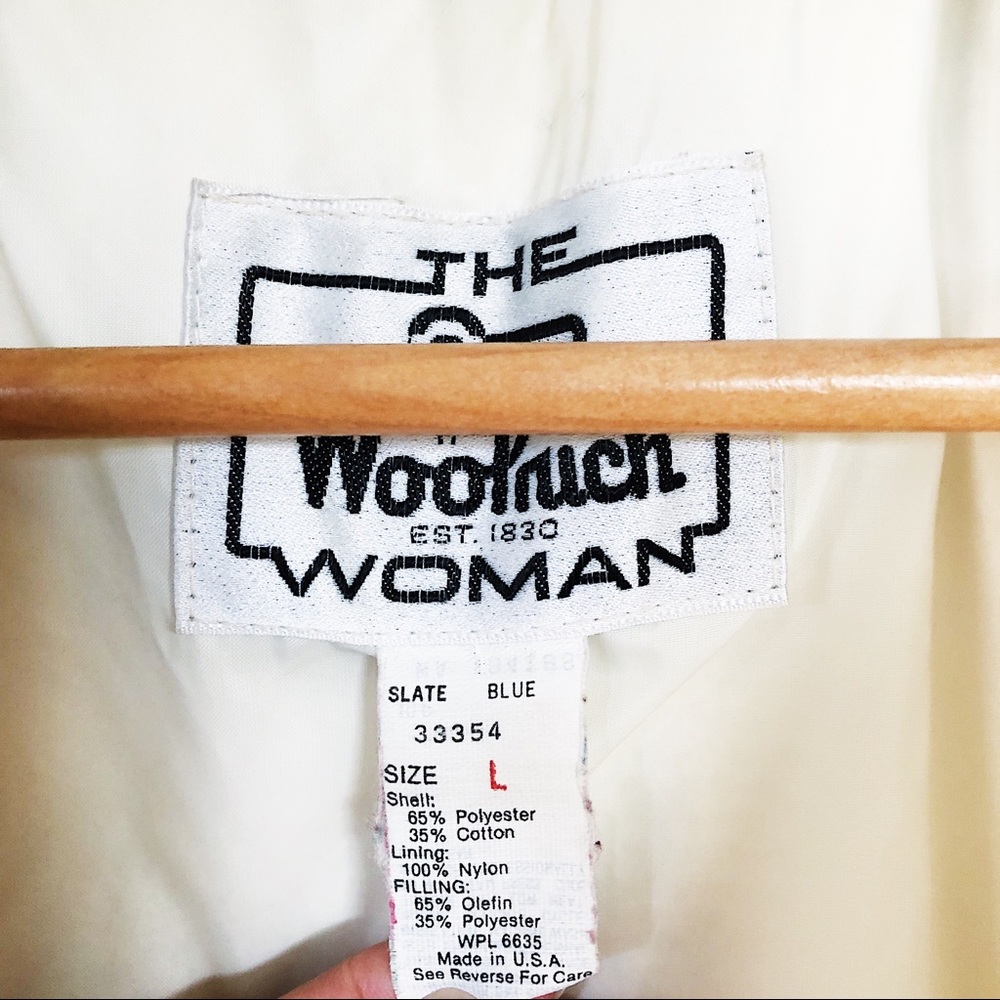 VINTAGE Woolrich blue insulated zip up jacket - Picture 7 of 8
